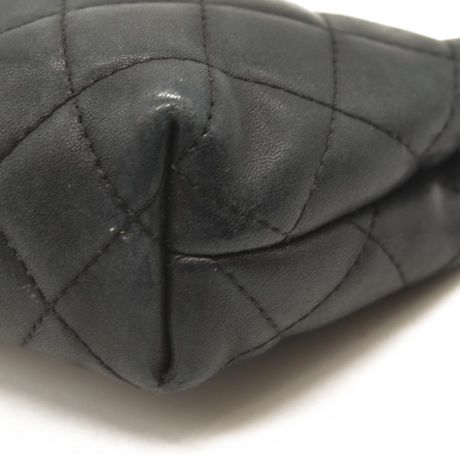 Chanel Lambskin Quilted Cosmetic Case Black
