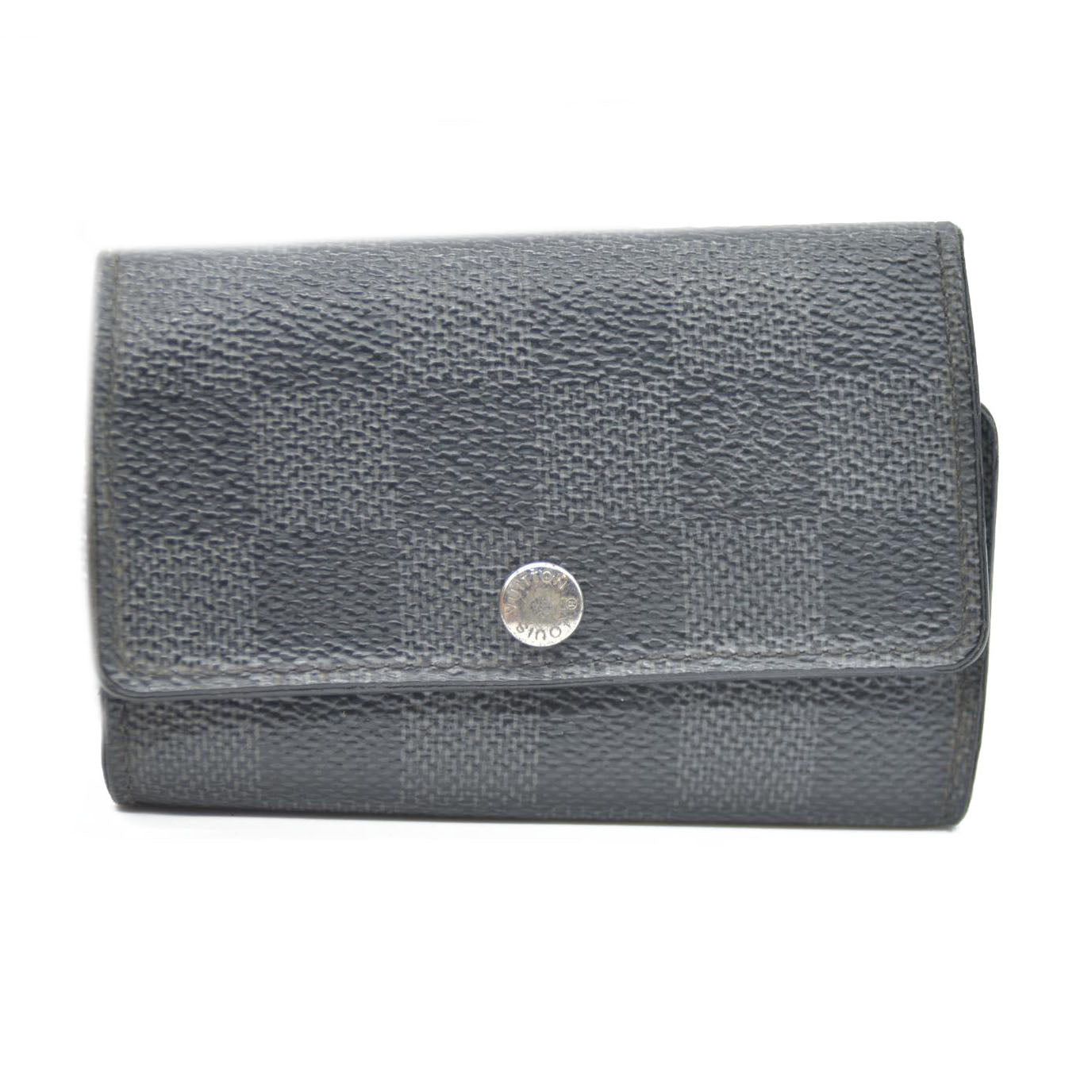 LOUIS VUITTON Damier Graphite Leather Multicles 6 Ring Key Case CT2111