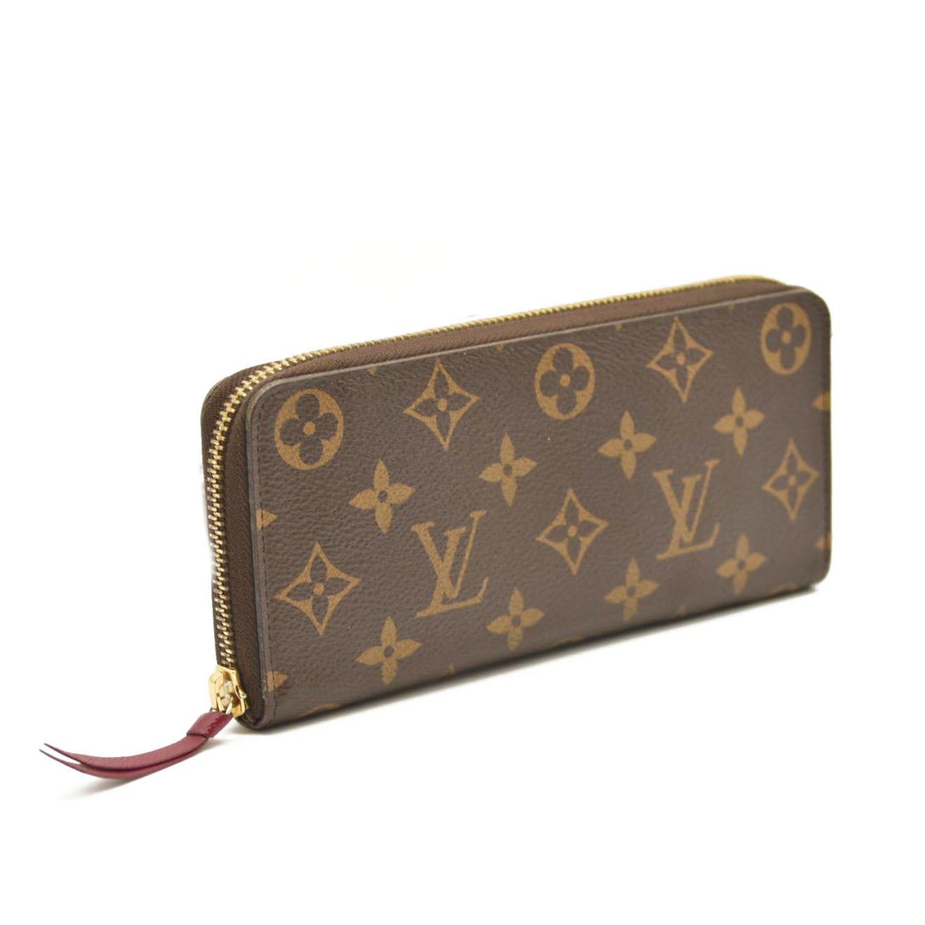 LOUIS VUITTON Monogram Clemence Wallet Fuchsia SF2188