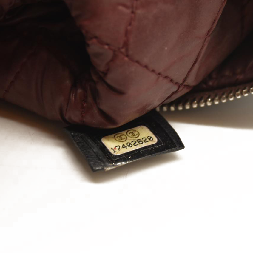 Chanel Lambskin Quilted Cosmetic Case Black