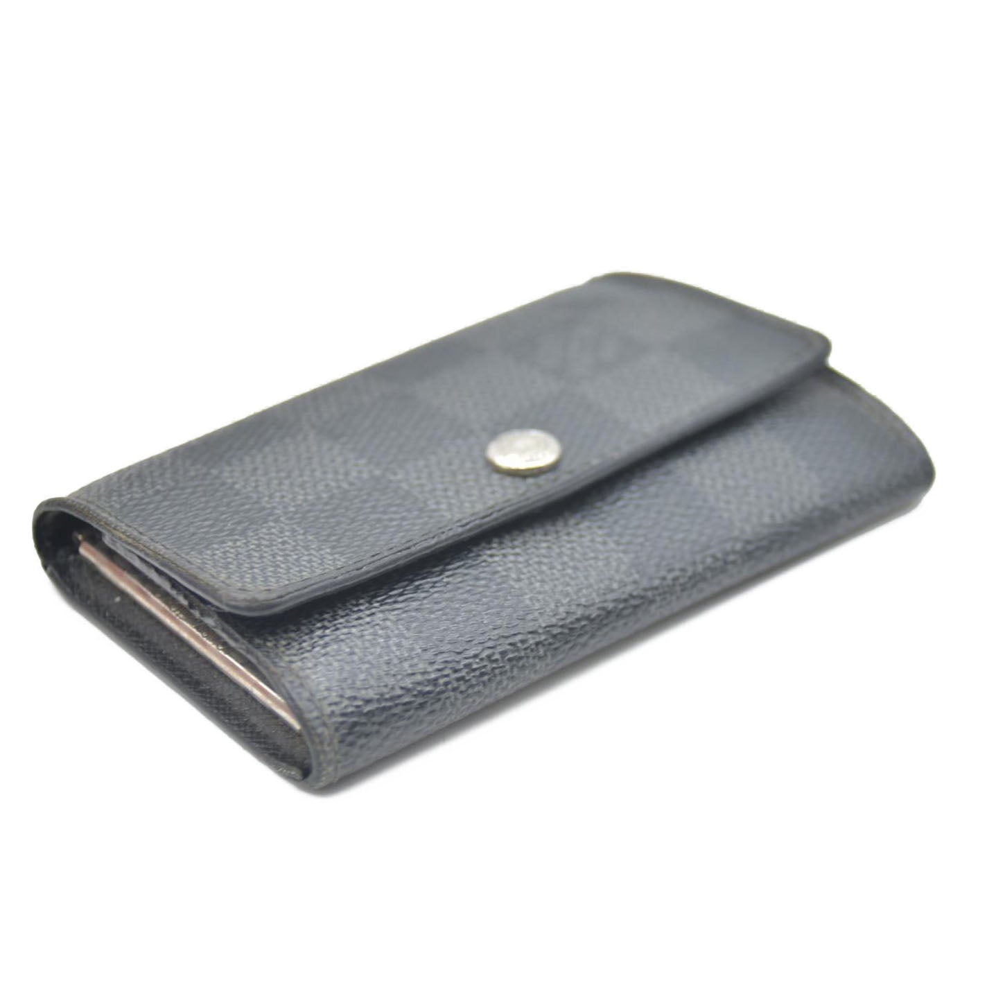 LOUIS VUITTON Damier Graphite Leather Multicles 6 Ring Key Case CT2111