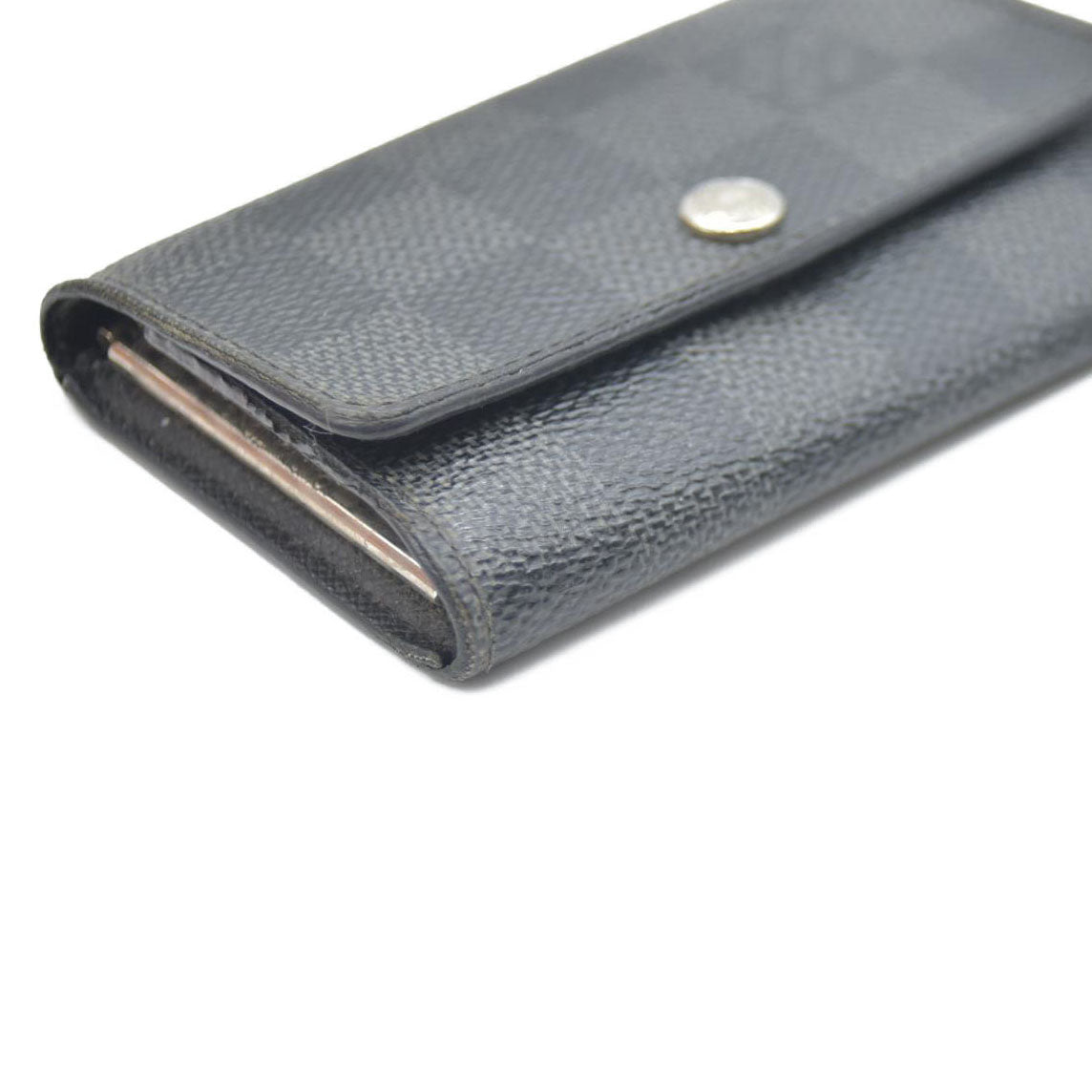 LOUIS VUITTON Damier Graphite Leather Multicles 6 Ring Key Case CT2111