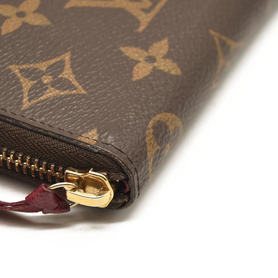 LOUIS VUITTON Monogram Clemence Wallet Fuchsia SF2188