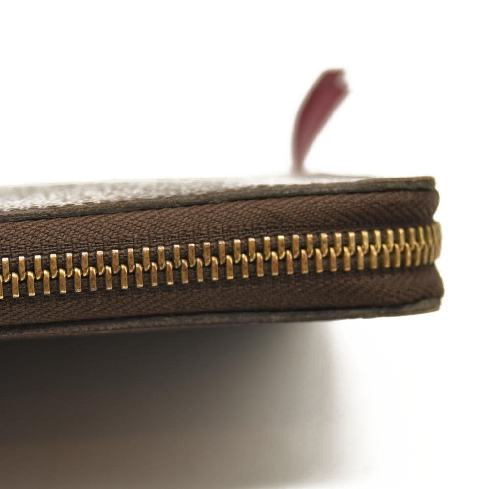 LOUIS VUITTON Monogram Clemence Wallet Fuchsia SF2188