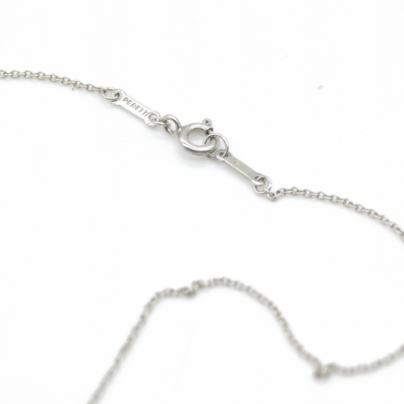 $500 Tiffany & Co. Elsa Peretti 15 mm Open Heart Pendant Sterling Silver 925