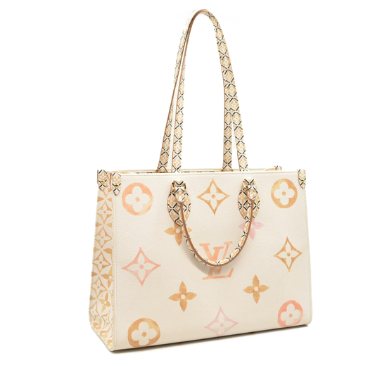 Louis Vuitton  Monogram Giant By The Pool 2.0 Onthego MM Beige RFID