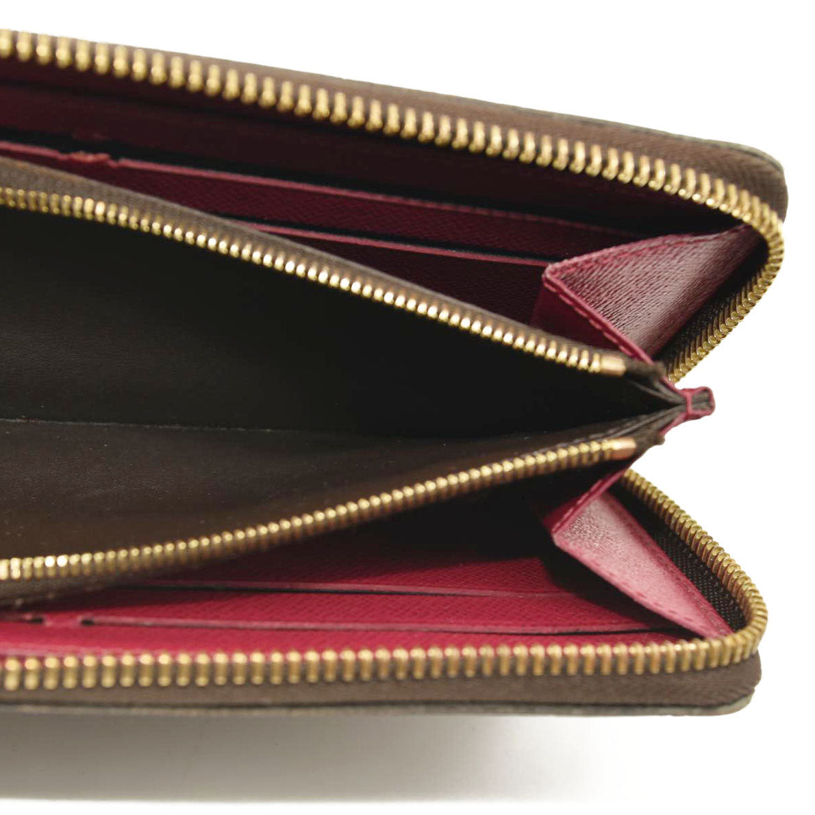 LOUIS VUITTON Monogram Clemence Wallet Fuchsia SF2188