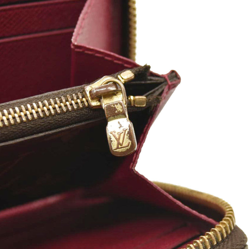 LOUIS VUITTON Monogram Clemence Wallet Fuchsia SF2188