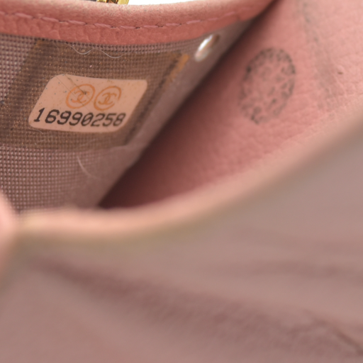 AUCTION $600 Chanel Camellia 6 Key Holder Coral Pink