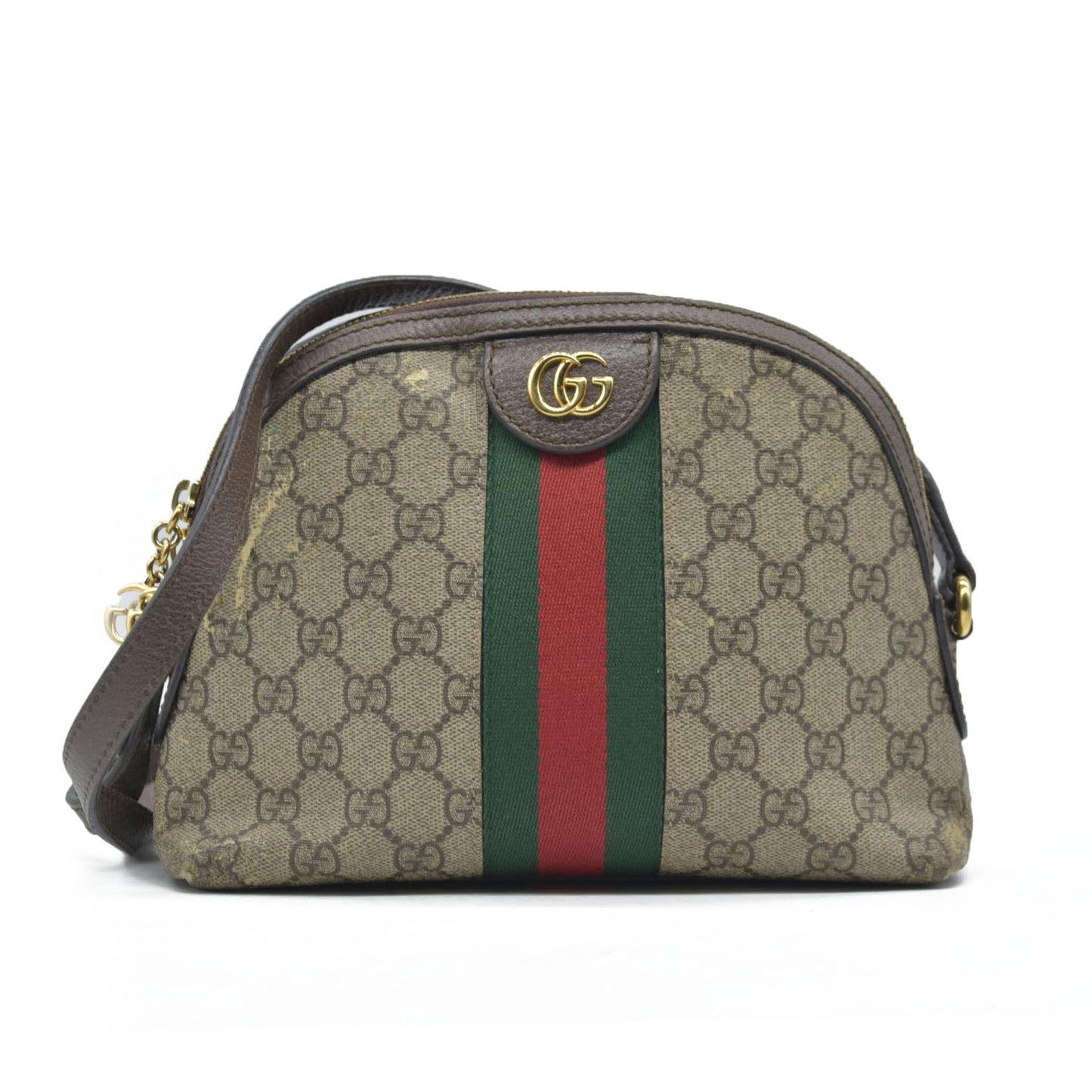 Gucci GG Supreme Ophidia Small Rounded Top Shoulder Bag