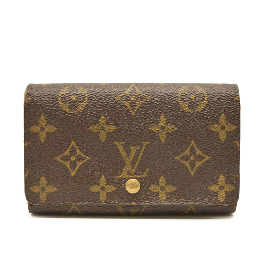 USED Louis Vuitton Monogram Porte-Monnaie Tresor Wallet