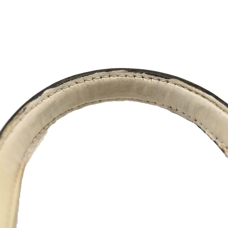 GUCCI Calfskin Matelasse Small GG Marmont Tote White