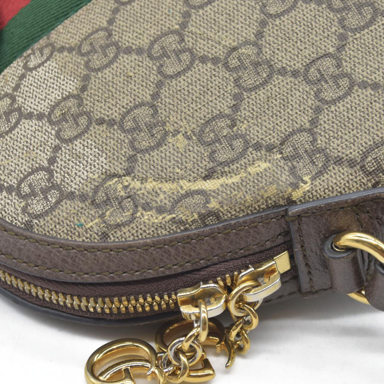 Gucci GG Supreme Ophidia Small Rounded Top Shoulder Bag