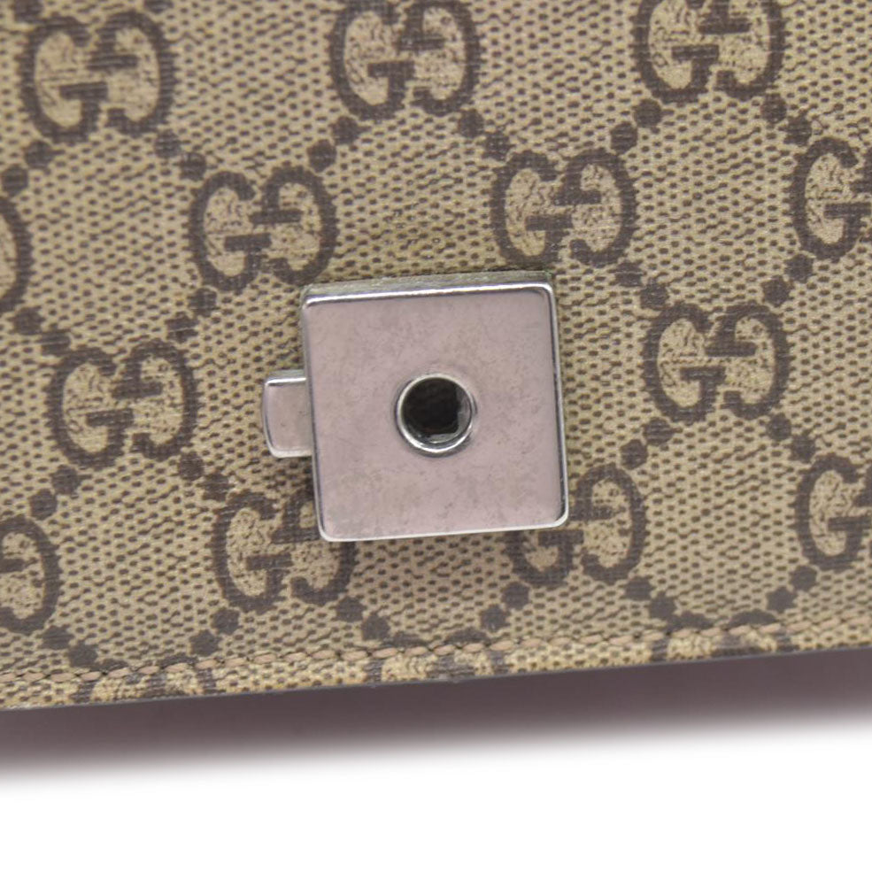 $1690 Gucci GG Supreme Monogram Blooms Mini Dionysus Shoulder Bag Beige Multicolor Dry Rose