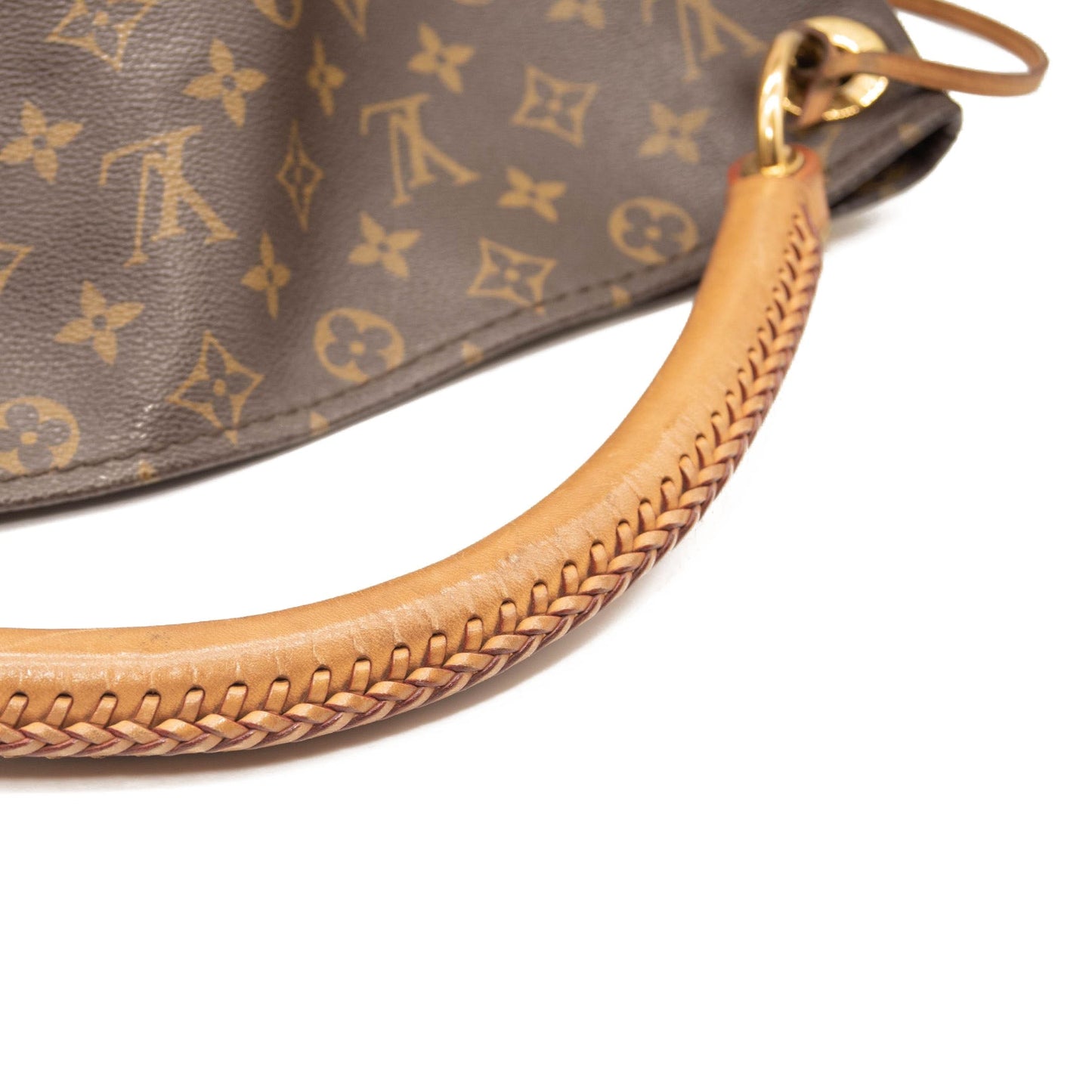 USED $2500 Louis Vuitton Monogram Artsy MM Hobo 2012