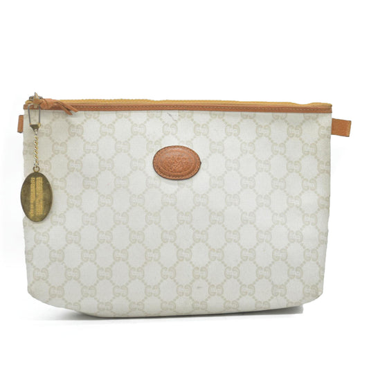 Gucci GG  Gucci Plus PVC Leather Pouch Clutch Bag