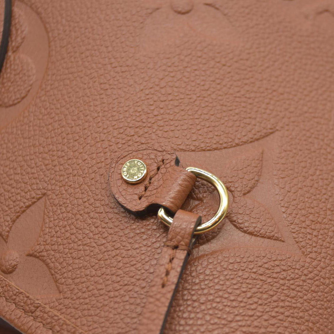 Louis Vuitton Empreinte Monogram Giant Neverfull MM Cognac RFID