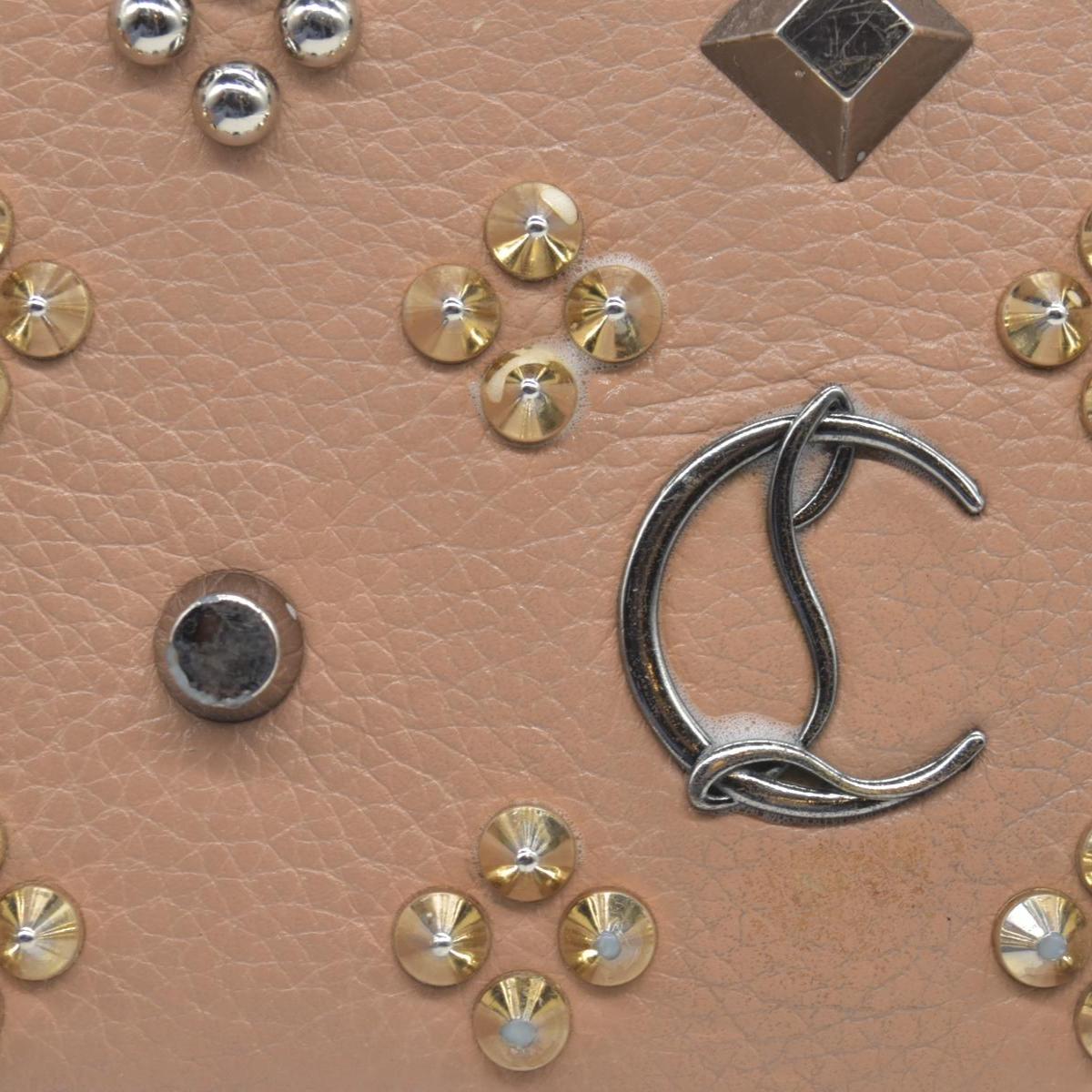 $1590 Christian Louboutin loubinthesky paloma clutch crossbody beige