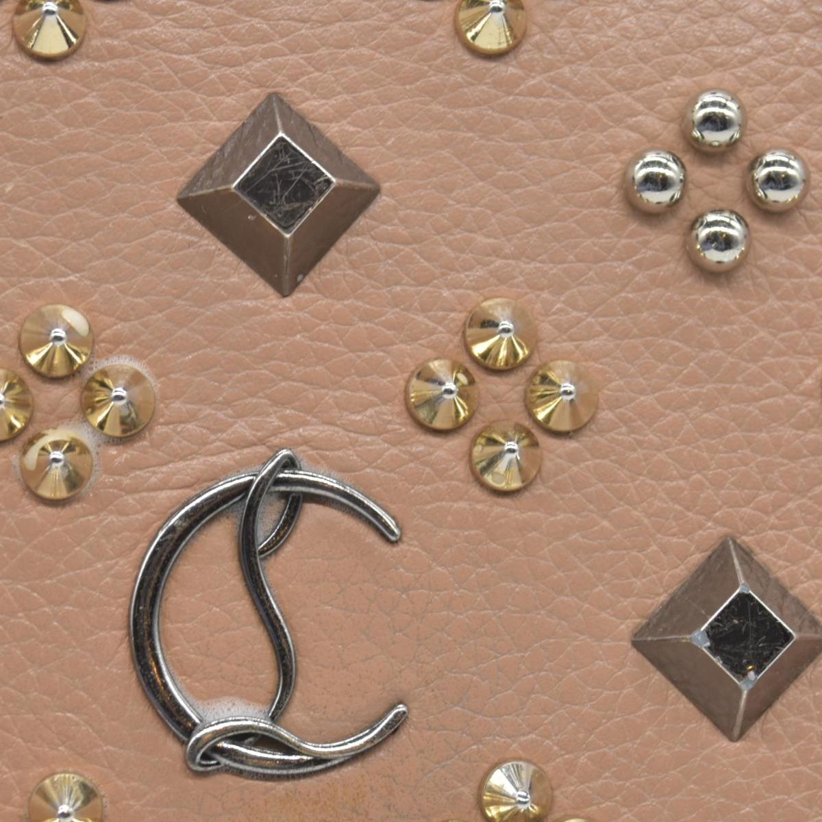 $1590 Christian Louboutin loubinthesky paloma clutch crossbody beige