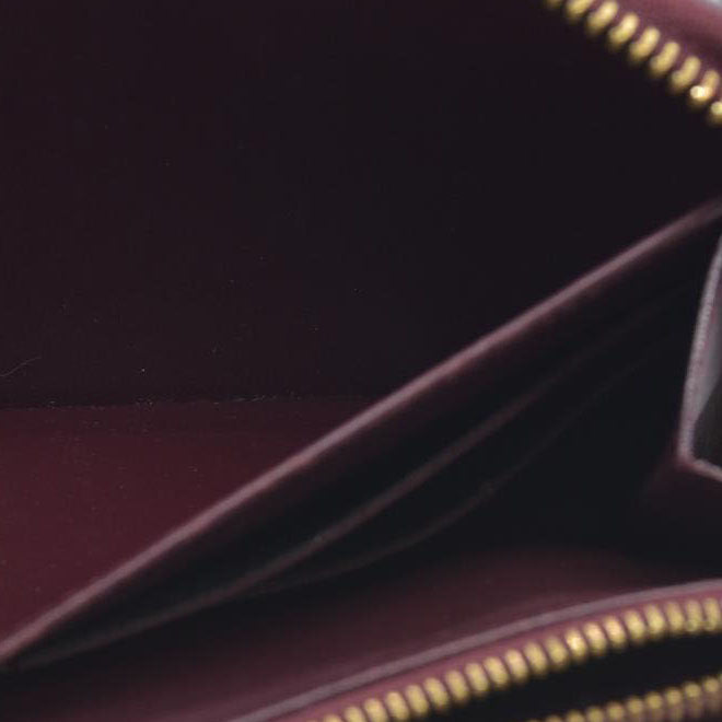 AUCTION $1030 Louis Vuitton  Vernis Zippy Wallet Rouge Fauviste SP2130