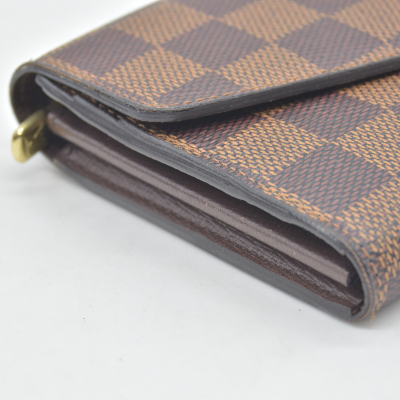 $775 2019 Louis Vuitton Damier Ebene Sarah Wallet NM CT4169