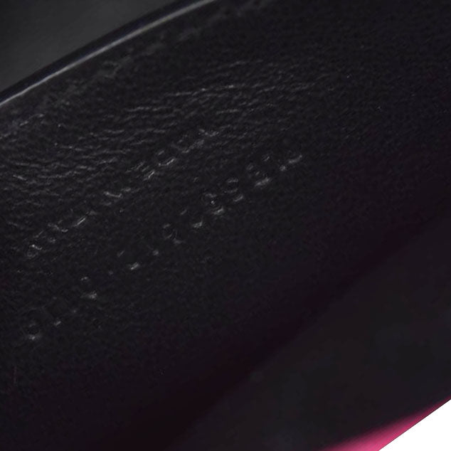 $2590 Saint Laurent Patent Calfskin Matelasse Monogram Medium Vicky Chain Bag Pink