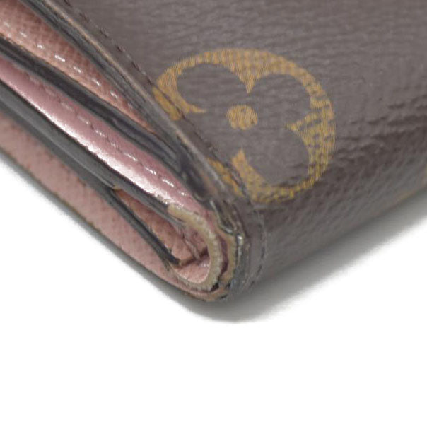 LOUIS VUITTON Monogram Zoe Wallet Rose Ballerine MI5220