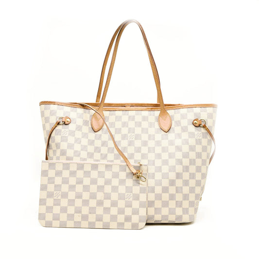 Louis Vuitton  Damier Azur Neo Neverfull MM Rose Ballerine 2016 FL3166
