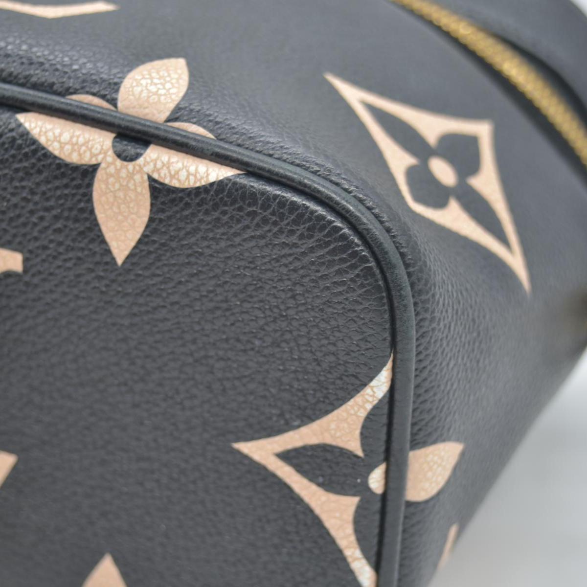 $3150 Louis Vuitton Empreinte Monogram Giant Vanity PM Black Beige