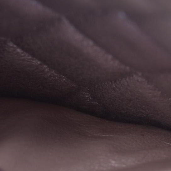 $5200 Chanel Metallic Lambskin Quilted Mini Square Flap Pink Purple