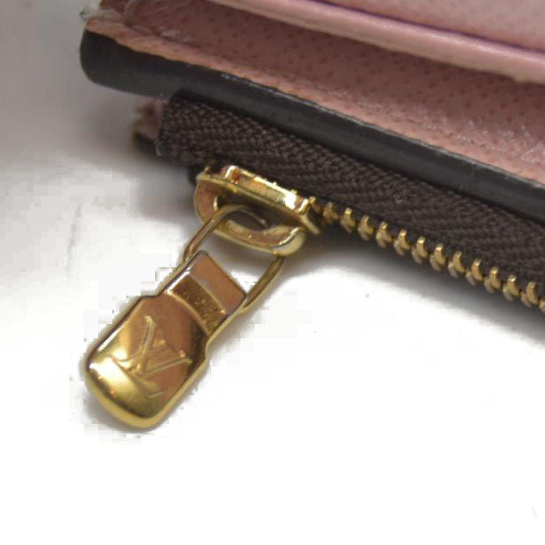 LOUIS VUITTON Monogram Zoe Wallet Rose Ballerine MI5220