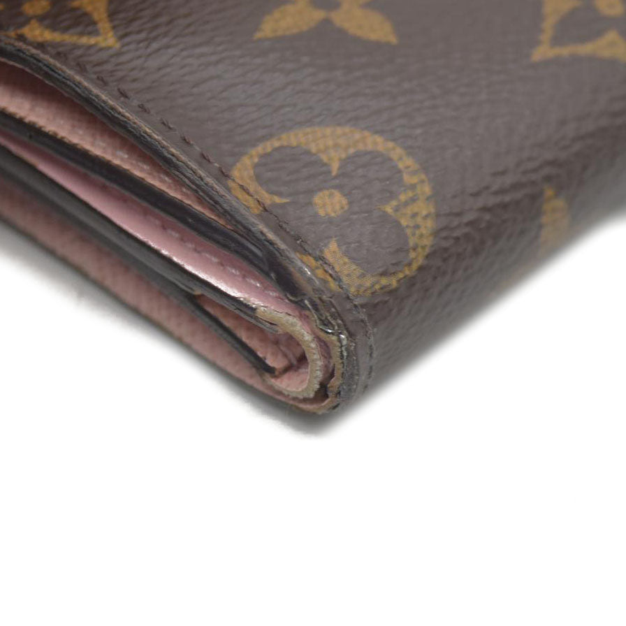 LOUIS VUITTON Monogram Zoe Wallet Rose Ballerine MI5220