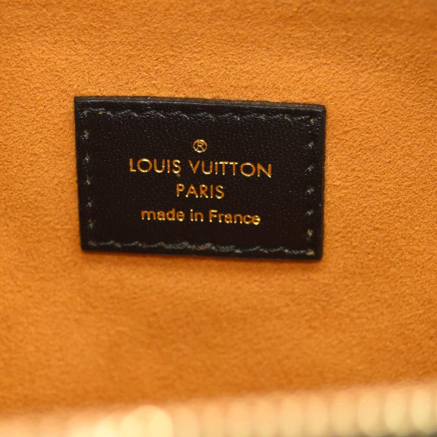 LOUIS VUITTON Lambskin Embossed Monogram Coussin MM Black