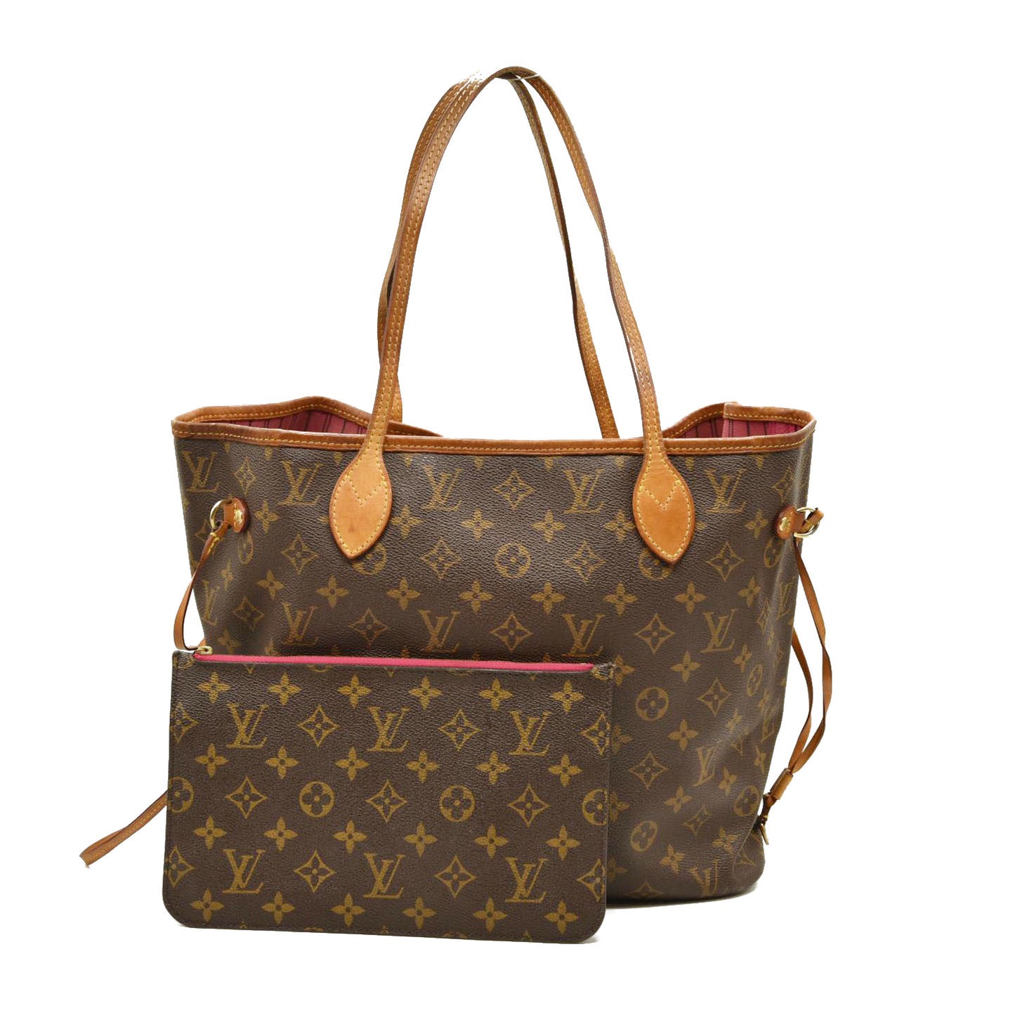 LOUIS VUITTON Monogram Neverfull MM Fuchsia SR4114