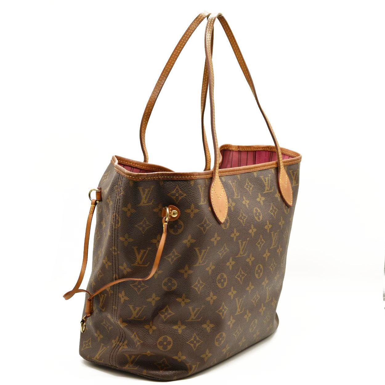 LOUIS VUITTON Monogram Neverfull MM Fuchsia SR4114