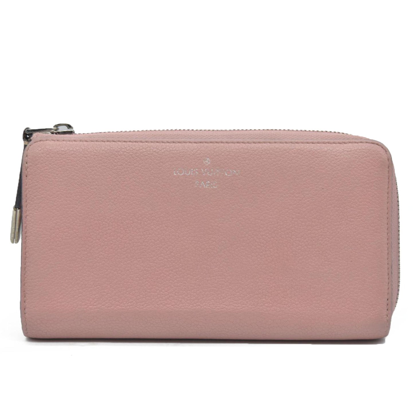 AUCTION $1130 Louis Vuitton Comet Taurillon Leather Zip Zippy Long Wallet Pink