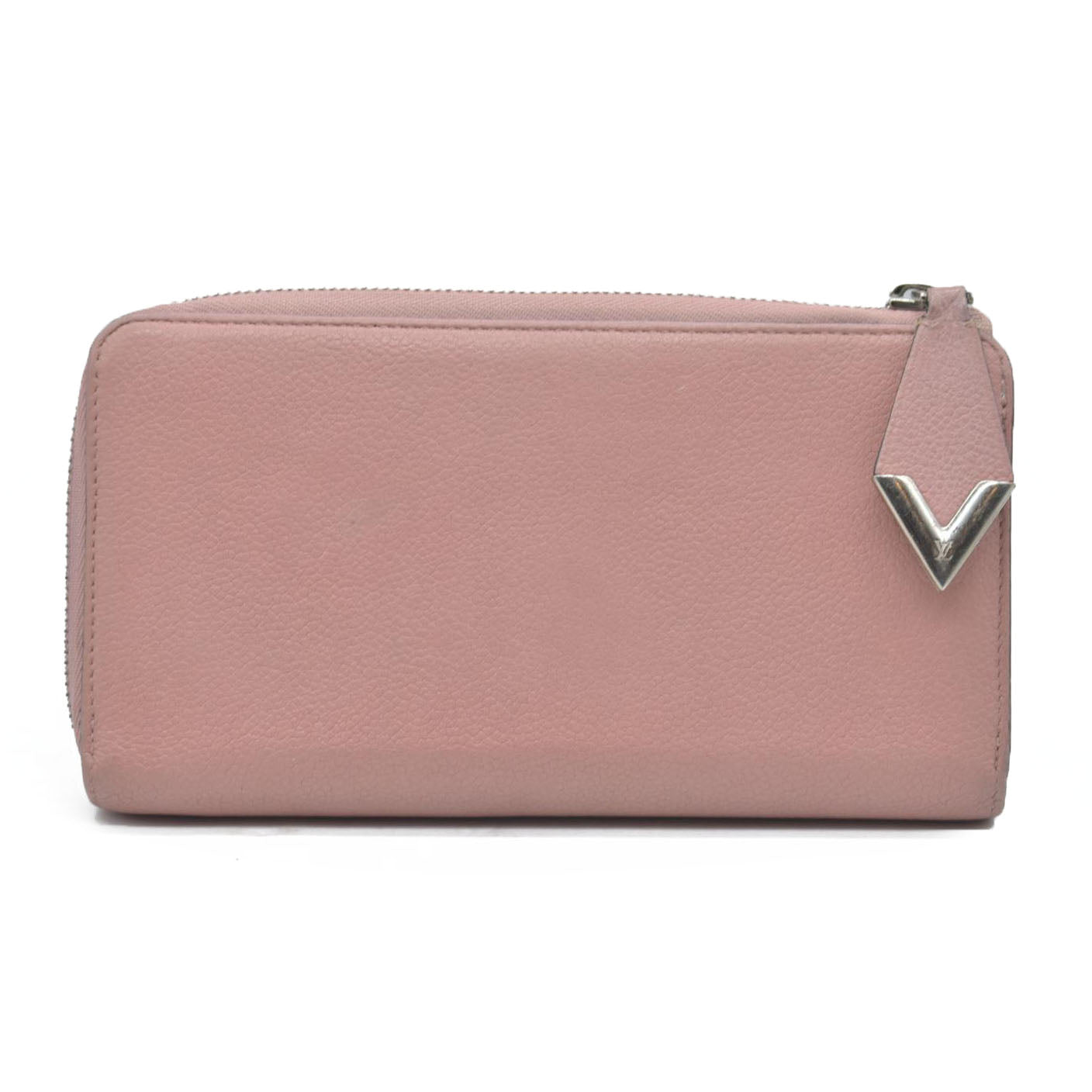 AUCTION $1130 Louis Vuitton Comet Taurillon Leather Zip Zippy Long Wallet Pink