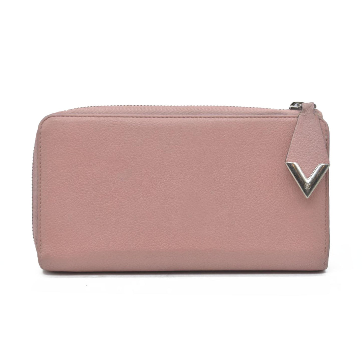 AUCTION $1130 Louis Vuitton Comet Taurillon Leather Zip Zippy Long Wallet Pink