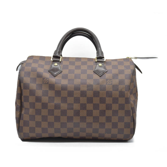 $1630 Louis Vuitton  Damier Ebene Speedy 30 AA1220