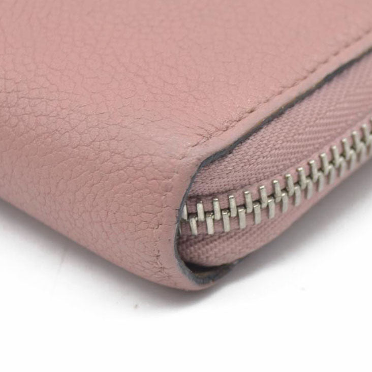 AUCTION $1130 Louis Vuitton Comet Taurillon Leather Zip Zippy Long Wallet Pink