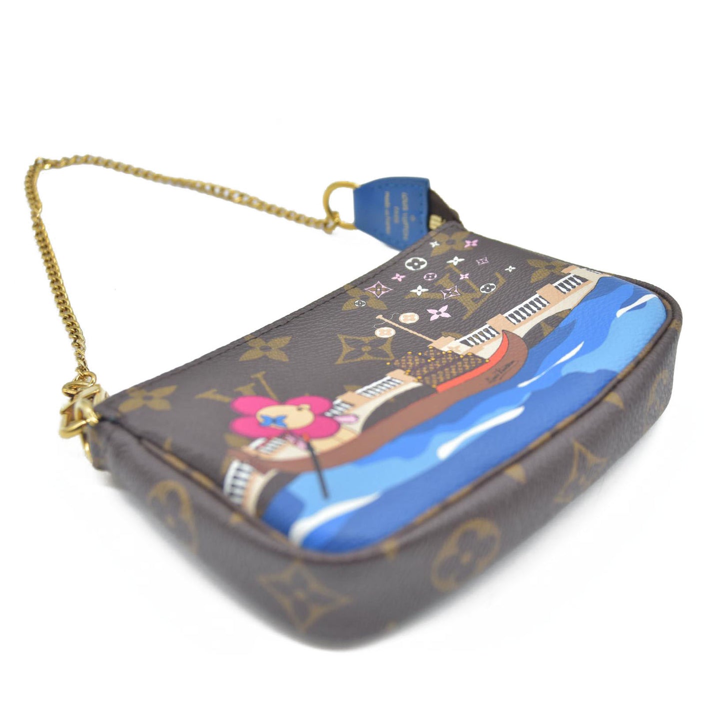 Louis Vuitton  Monogram 2019 Christmas Animation Mini Venice Pochette Accessories Blue