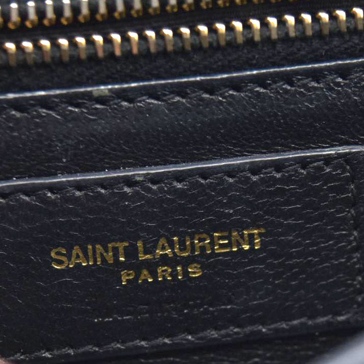 $2550 Saint Laurent Smooth Calfskin Monogram Cassandra Clasp Bag Burgundy