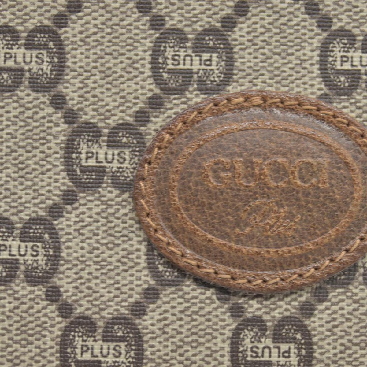 $880 Gucci GG Gucci Plus PVC Leather Pouch Clutch Bag