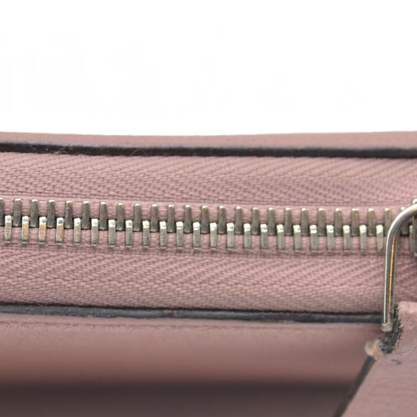 AUCTION $1130 Louis Vuitton Comet Taurillon Leather Zip Zippy Long Wallet Pink