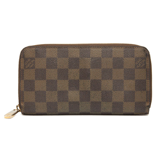 LOUIS VUITTON Damier Ebene Zippy Wallet CA1049