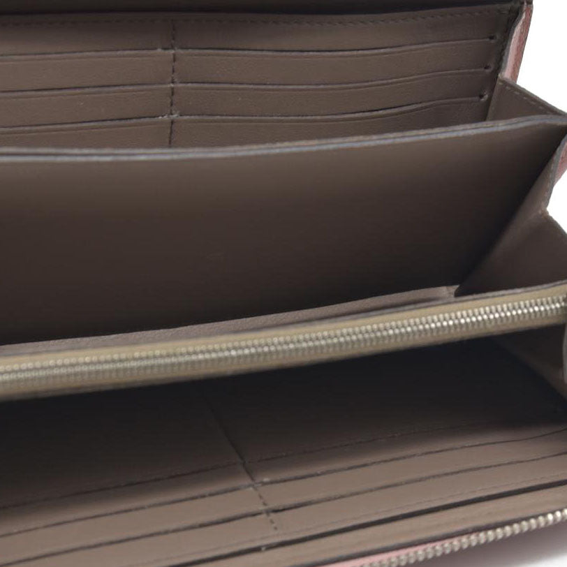 AUCTION $1130 Louis Vuitton Comet Taurillon Leather Zip Zippy Long Wallet Pink