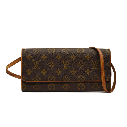 LOUIS VUITTON Monogram Pochette Twin GM
