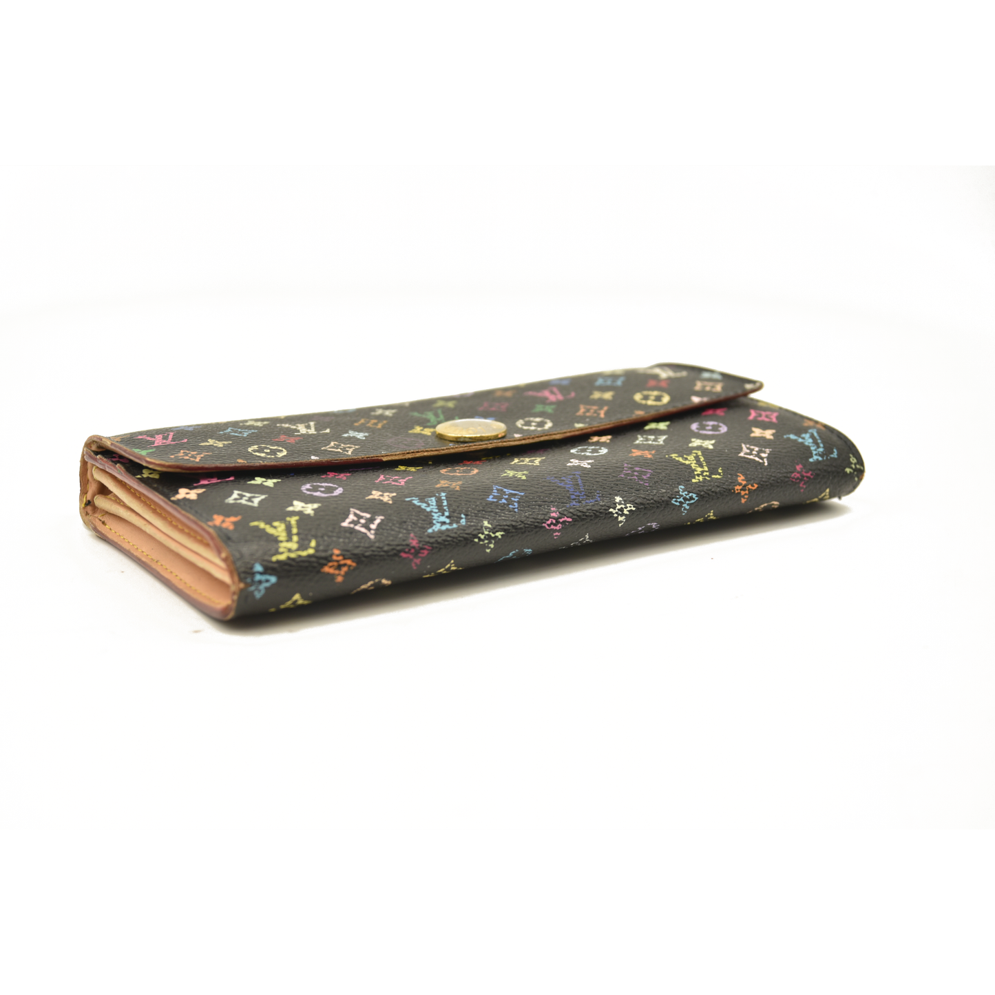 Louis Vuitton  Monogram Murakami Sarah Wallet Black TH2067