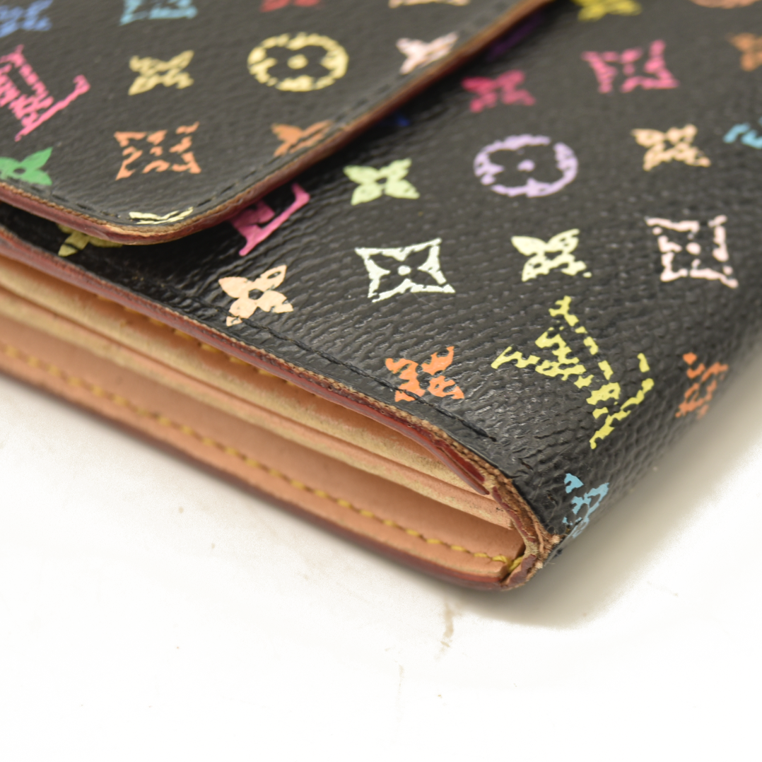 Louis Vuitton  Monogram Murakami Sarah Wallet Black TH2067