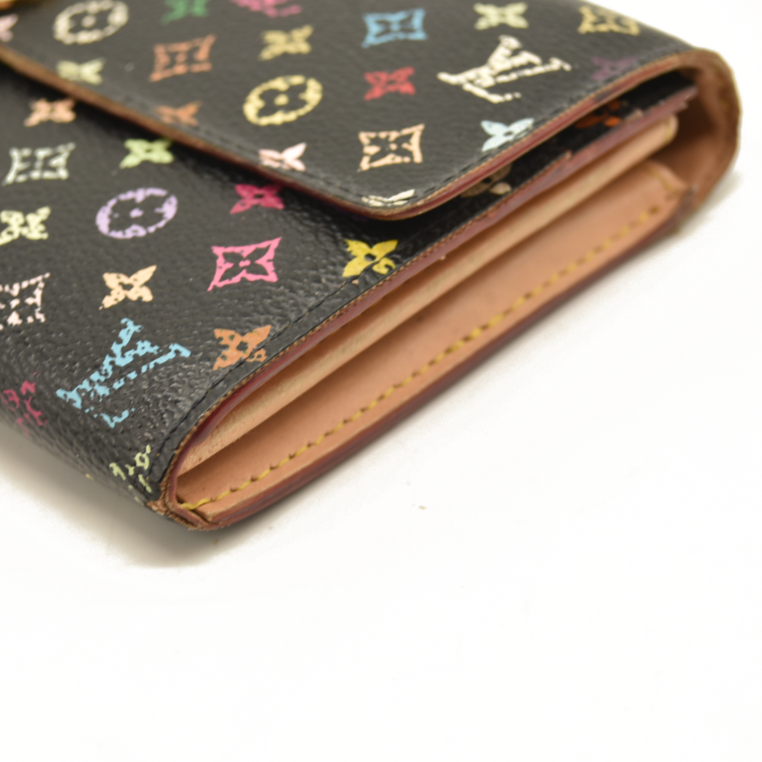 Louis Vuitton  Monogram Murakami Sarah Wallet Black TH2067